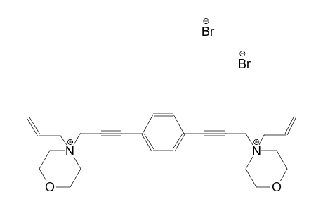 4-allyl-4-(3-{4-[3-(4-allylmorpholin-4-ium-4-yl)-1-propynyl]phenyl}-2-propynyl)morpholin-4-ium dibromide