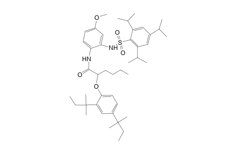Hexanamide, 2-[2,4-bis(1,1-dimethylpropyl)phenoxy]-N-[4-methoxy-2-[[[2,4,6-tris(1-methylethyl)phenyl]sulfonyl]amino]phenyl]-