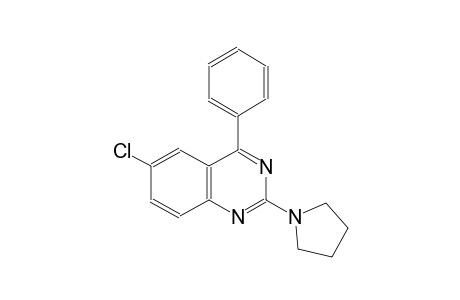 6-chloro-4-phenyl-2-(1-pyrrolidinyl)quinazoline