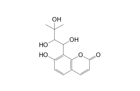 7-Hydroxy-8-(1,2,3-trihydroxy-3-methylbutyl)coumarin