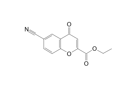 6-cyano-4-keto-chromene-2-carboxylic acid ethyl ester