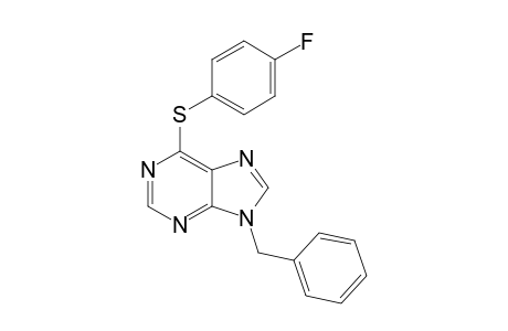 9-Benzyl-6-[(p-fluorophenyl)thio]-9H-purine
