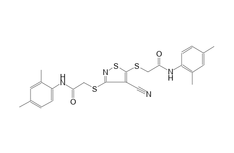 2-[(4-cyano-3-{[2-(2,4-dimethylanilino)-2-oxoethyl]sulfanyl}-5-isothiazolyl)sulfanyl]-N-(2,4-dimethylphenyl)acetamide