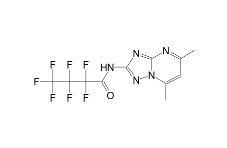 N-(5,7-dimethyl[1,2,4]triazolo[1,5-a]pyrimidin-2-yl)-2,2,3,3,4,4,4-heptafluorobutanamide