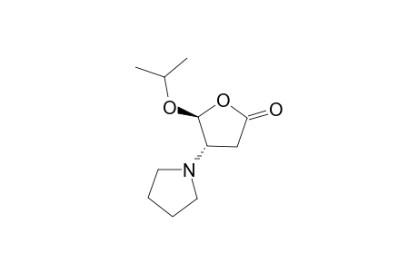 (+/-)-5-ISOPROPOXY-4-(PYRROLIDIN-1-YL)-TETRAHYDROFURAN-2-ONE