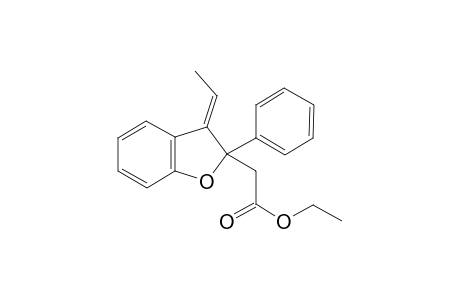 (E)-ethyl 2-(3-ethylidene-2-phenyl-2,3-dihydrobenzofuran-2-yl)acetate