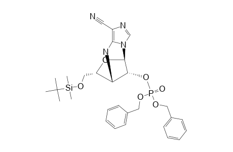 5-AMINO-5,3'-ANHYDRO-4-CARBONITRILE-1-[5'-O-[(TERT.-BUTYL)-DIMETHYLSILYL]-2'-O-(DIBENZYLPHOSPHORYL)-BETA-D-XYLOFURANOSYL]-1H-IMIDZOLE