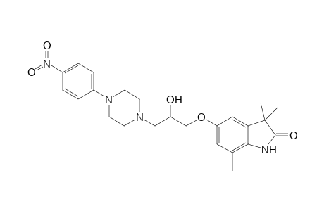 3,3,7-trimethyl-5-[3-[4-(4-nitrophenyl)piperazin-1-yl]-2-oxidanyl-propoxy]-1H-indol-2-one