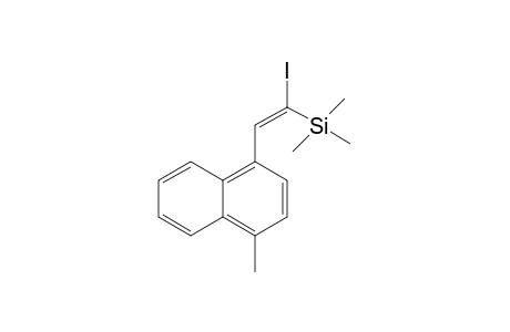 (E)-1-(2-Iodo-2-trimethylsilylethenyl)-4-methylnaphthalene