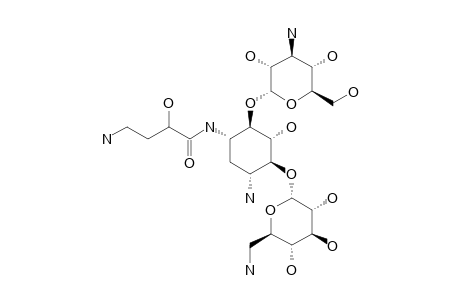 AMIKACIN;1-N-(4-AMINO-2-HYDROXYBUTYRYL)-KANAMYCIN-A