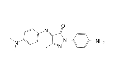 2-Pyrazolin-5-one, 1-(p-aminophenyl)-4-[[p-(dimethylamino)phenyl]imino]-3-methyl-