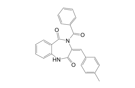 3-(p-Methylphenylmethylidene)-4-benzoyl-1,4-benzodiazepin-2,5-dione