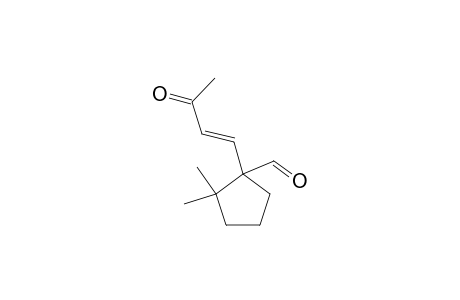 1-[(E)-3-ketobut-1-enyl]-2,2-dimethyl-cyclopentanecarbaldehyde