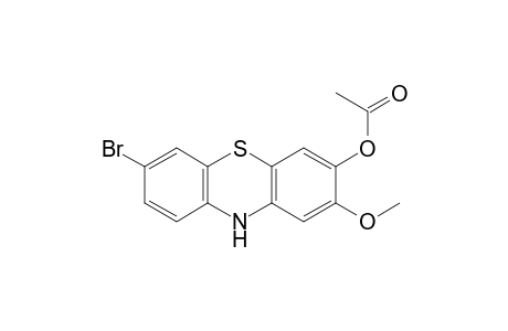 7-bromo-2-methoxyphenothiazin-3-ol, acetate(ester)