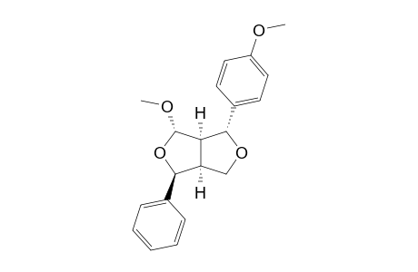 4-EXO-METHOXY-6-EXO-(4'-METHOXYPHENYL)-2-ENDO-PHENYL-3,7-DIOXABICYCLO-[3.3.0]-OCTANE