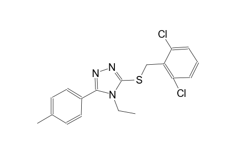 3-[(2,6-dichlorobenzyl)sulfanyl]-4-ethyl-5-(4-methylphenyl)-4H-1,2,4-triazole