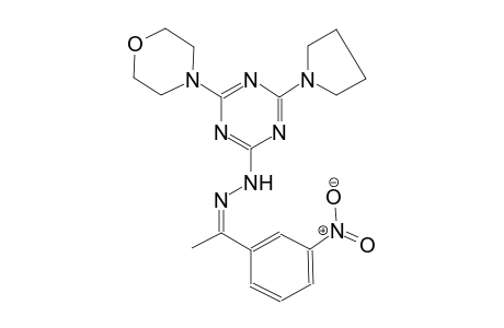 (1Z)-1-(3-nitrophenyl)ethanone [4-(4-morpholinyl)-6-(1-pyrrolidinyl)-1,3,5-triazin-2-yl]hydrazone
