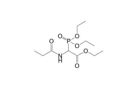Ethyl 2-diethoxyphosphoryl-2-propionylaminoacetate