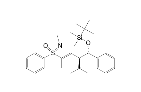 (t-Butyl)-[(2-isopropyl-1-phenyl-4-[N-(methylphenylsulfon)imidoyl]pent-3-enyl)oxy]dimethylsilane