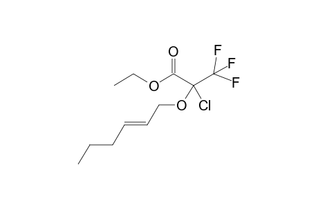 2-Chloro-3,3,3-trifluoro-2-[(E)-hex-2-enoxy]propanoic acid ethyl ester