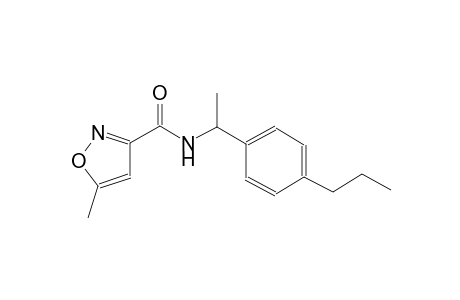 5-methyl-N-[1-(4-propylphenyl)ethyl]-3-isoxazolecarboxamide