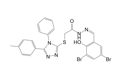 acetic acid, [[5-(4-methylphenyl)-4-phenyl-4H-1,2,4-triazol-3-yl]thio]-, 2-[(Z)-(3,5-dibromo-2-hydroxyphenyl)methylidene]hydrazide
