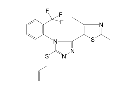 5-(allylthio)-3-(2,4-dimethyl-5-thiazolyl)-4-(alpha,alpha,alpha-trifluoro-o-tolyl)-4H-1,2,4-triazole