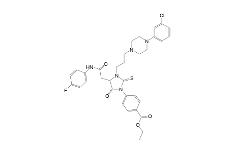 benzoic acid, 4-[3-[3-[4-(3-chlorophenyl)-1-piperazinyl]propyl]-4-[2-[(4-fluorophenyl)amino]-2-oxoethyl]-5-oxo-2-thioxo-1-imidazolidinyl]-, ethyl ester