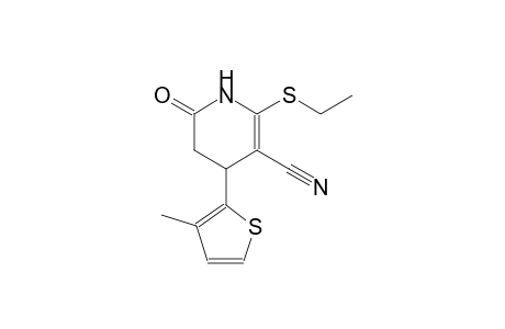 3-pyridinecarbonitrile, 2-(ethylthio)-1,4,5,6-tetrahydro-4-(3-methyl-2-thienyl)-6-oxo-