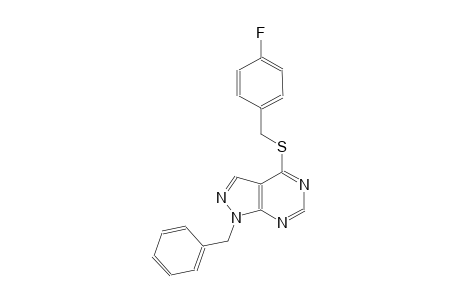 1-benzyl-4-[(4-fluorobenzyl)sulfanyl]-1H-pyrazolo[3,4-d]pyrimidine