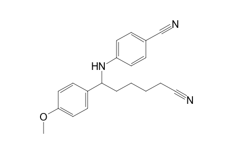 4-[[5-cyano-1-(4-methoxyphenyl)pentyl]amino]benzonitrile