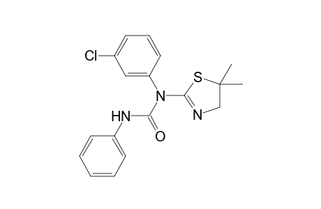 1-(3-Chlorophenyl)-1-(5,5-dimethyl-4,5-dihydro-1,3-thiazol-2-yl)-3-phenylurea