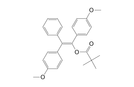 Propanoic acid, 2,2-dimethyl-, 1,2-bis(4-methoxyphenyl)-2-phenylethenyl ester, (Z)-