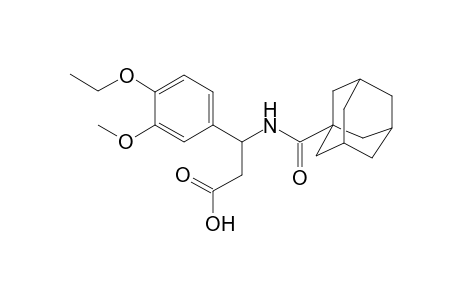 3-(1-adamantylcarbonylamino)-3-(4-ethoxy-3-methoxy-phenyl)propanoic acid