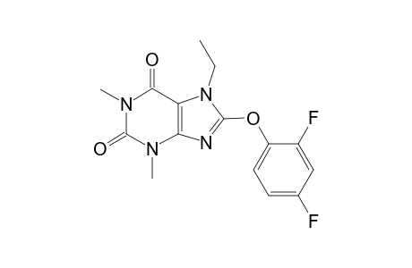 1H-Purine-2,6-dione, 8-(2,4-difluorophenoxy)-7-ethyl-3,7-dihydro-1,3-dimethyl-