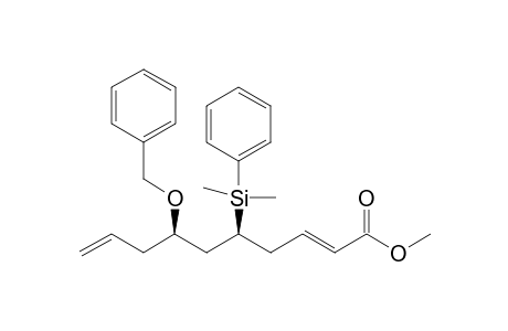 (2E,5S,7R)-5-[dimethyl(phenyl)silyl]-7-phenylmethoxydeca-2,9-dienoic acid methyl ester