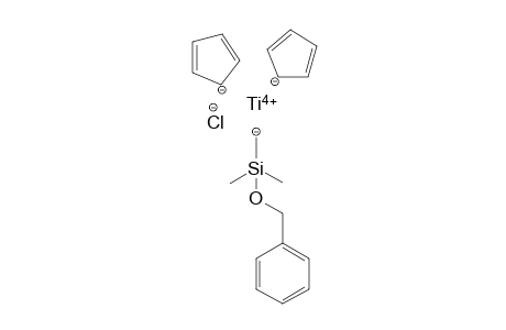 Chloro-bis(cyclopentadienyl)-[(dimethyl-benzyloxysilyl)-methyl]-titanium