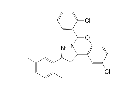 9-chloro-5-(2-chlorophenyl)-2-(2,5-dimethylphenyl)-1,10b-dihydropyrazolo[1,5-c][1,3]benzoxazine