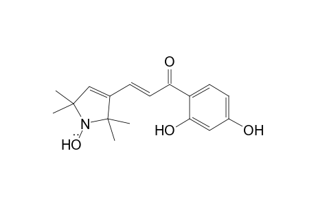 3-[2-(2,4-bis(hydroxy)benzoyl)ethenyl]-2,5-dihydro-2,2,5,5-tetramethyl-1H-pyrrol-1-yloxyl radical