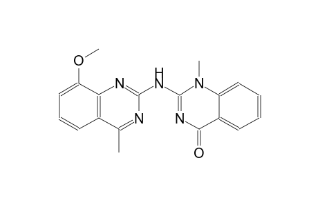 2-[(8-methoxy-4-methyl-2-quinazolinyl)amino]-1-methyl-4(1H)-quinazolinone
