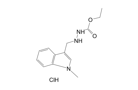 3-[(1-METHYLINDOL-3-YL)METHYL]CARBAZIC ACID, ETHYL ESTER, MONOHYDROCHLORIDE