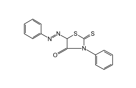 3-PHENYL-5-(PHENYLAZO)RHODANINE