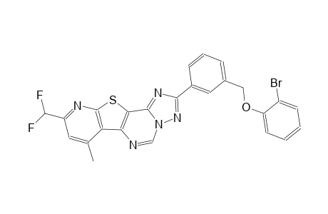 2-bromophenyl 3-[9-(difluoromethyl)-7-methylpyrido[3',2':4,5]thieno[2,3-e][1,2,4]triazolo[1,5-c]pyrimidin-2-yl]benzyl ether