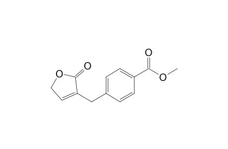 4-[(5-keto-2H-furan-4-yl)methyl]benzoic acid methyl ester
