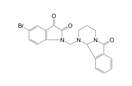 5-BROMO-1-[(1,2,3,4,6,10b-HEXAHYDRO-6-OXOPYRIMIDO[2,1-a]ISOINDOL-1-YL)METHYL]INDOLE-2,3-DIONE