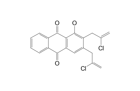 2,3-BIS-(2'-CHLOROPROP-2'-ENYL)-1-HYDROXYANTHRACENE-9,10-DIONE