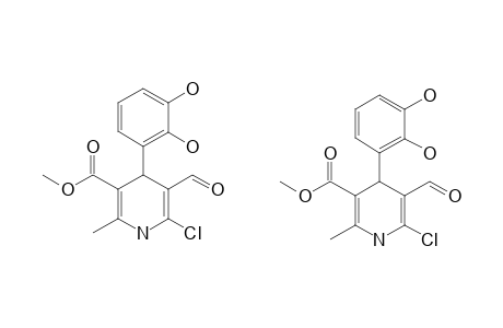 METHYL-4-(2',3'-DIHIDROXYPHENYL)-6-CHLORO-5-FORMYL-2-METHYL-1,4-DIHYDROPYRIDINE-3-CARBOXYLATE