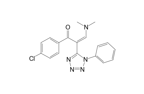 (Z)-1-(4-chlorophenyl)-3-(dimethylamino)-2-(1-phenyl-1,2,3,4-tetrazol-5-yl)prop-2-en-1-one