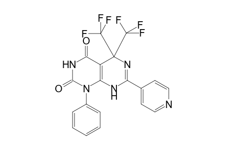 1-Phenyl-7-(4-pyridyl)-5,5-bis(trifluoromethyl)-8H-pyrimido[4,5-d]pyrimidine-2,4-dione