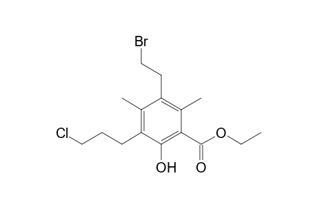 Ethyl 3-(2-Bromoethyl)-5-(3-chloropropyl)-6-hydroxy-2,4-dimethylbenzoate